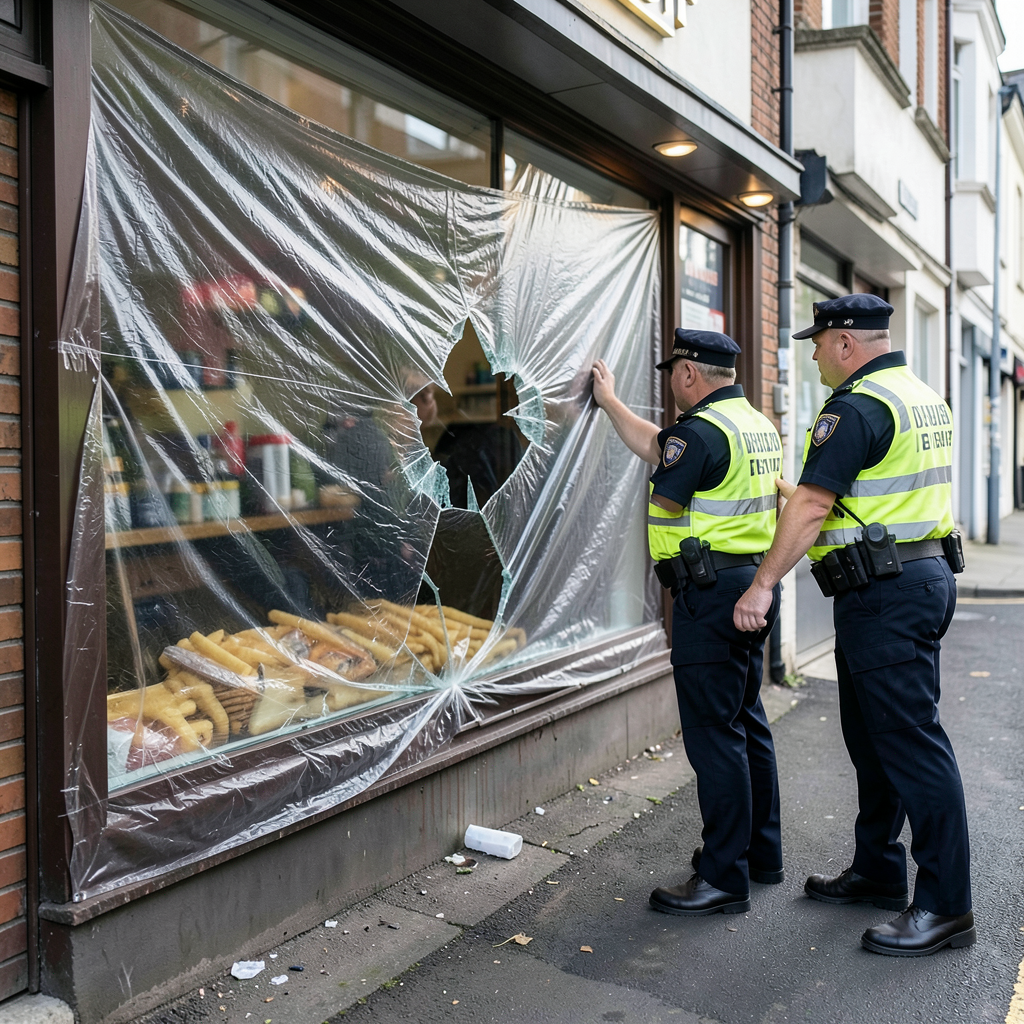 Police called to Mother Hubbard's takeaway burglary on Duckworth Lane, Bradford